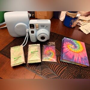 Instax Mini SE Sky Blue Set with Tie-Dye Album